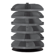 28" Metal Revolving Rotabin with 6 Shelves