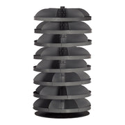 34" Metal Revolving Rotabin with 8 Shelves