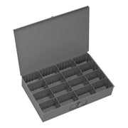 Adjustable Insert Large Metal Locking Drawer Compartment Box