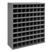 72 Hole Metal Divider Bin 12" Deep
