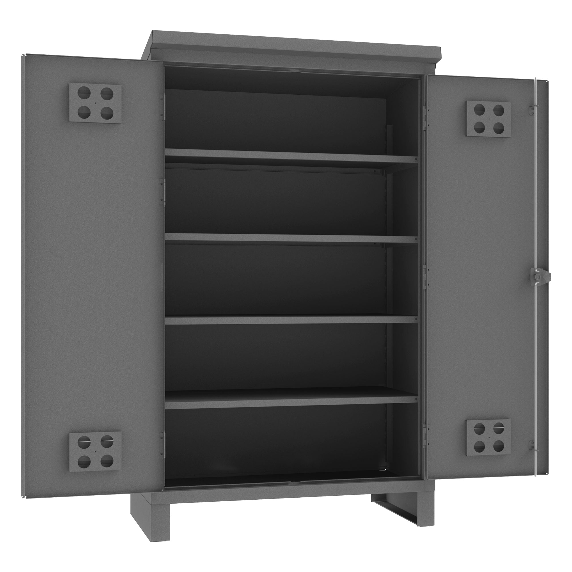 Outdoor Storage Cabinet with 4 Shelves - 48" Wide
