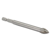 3/8" Carbide Tipped 4 Flute Glass & Tile Drill Bit with Hex Shank