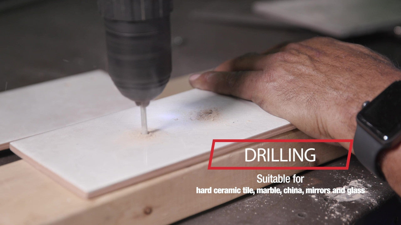 1/8" Carbide Tipped Glass & Tile Drill Bit