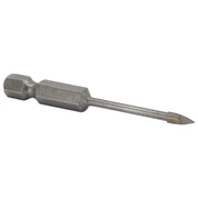1/8" Carbide Tipped Glass & Tile Drill Bit with Hex Shank