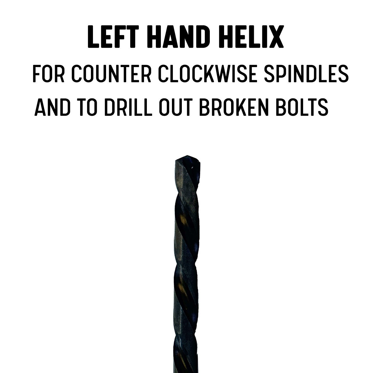 #1-6 Carbon Steel Spiral Flute Screw Extractor Set with Drills