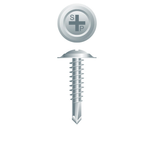#8 Strong-Point Oval Head Sems 8-18 x 3/4, PH, Zinc