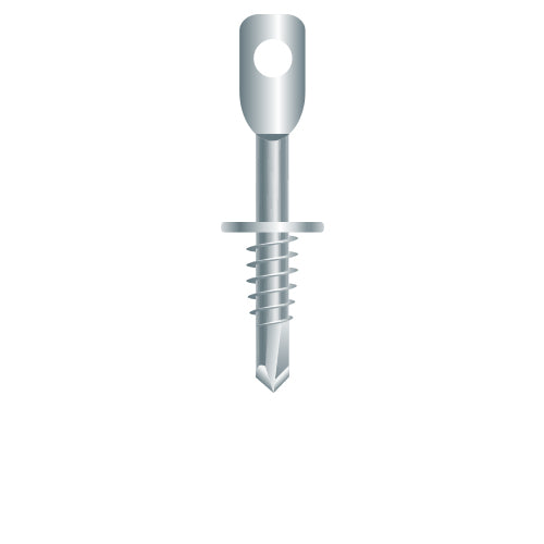 #1/4 Eye Lag 1/4 x 2, Self-Drilling, Zinc