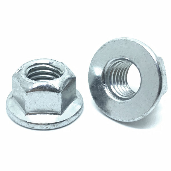 M5-0.80 Class 8 Hex Flange Prevailing Torque Top Lock Nuts Zinc Clear