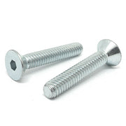 5/16-24x1-1/2" Alloy Flat Head Socket Cap Screws Zinc Clear