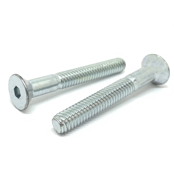 M6-1.0x40 Class 12.9 Alloy Flat Socket Head Cap Screws Zinc