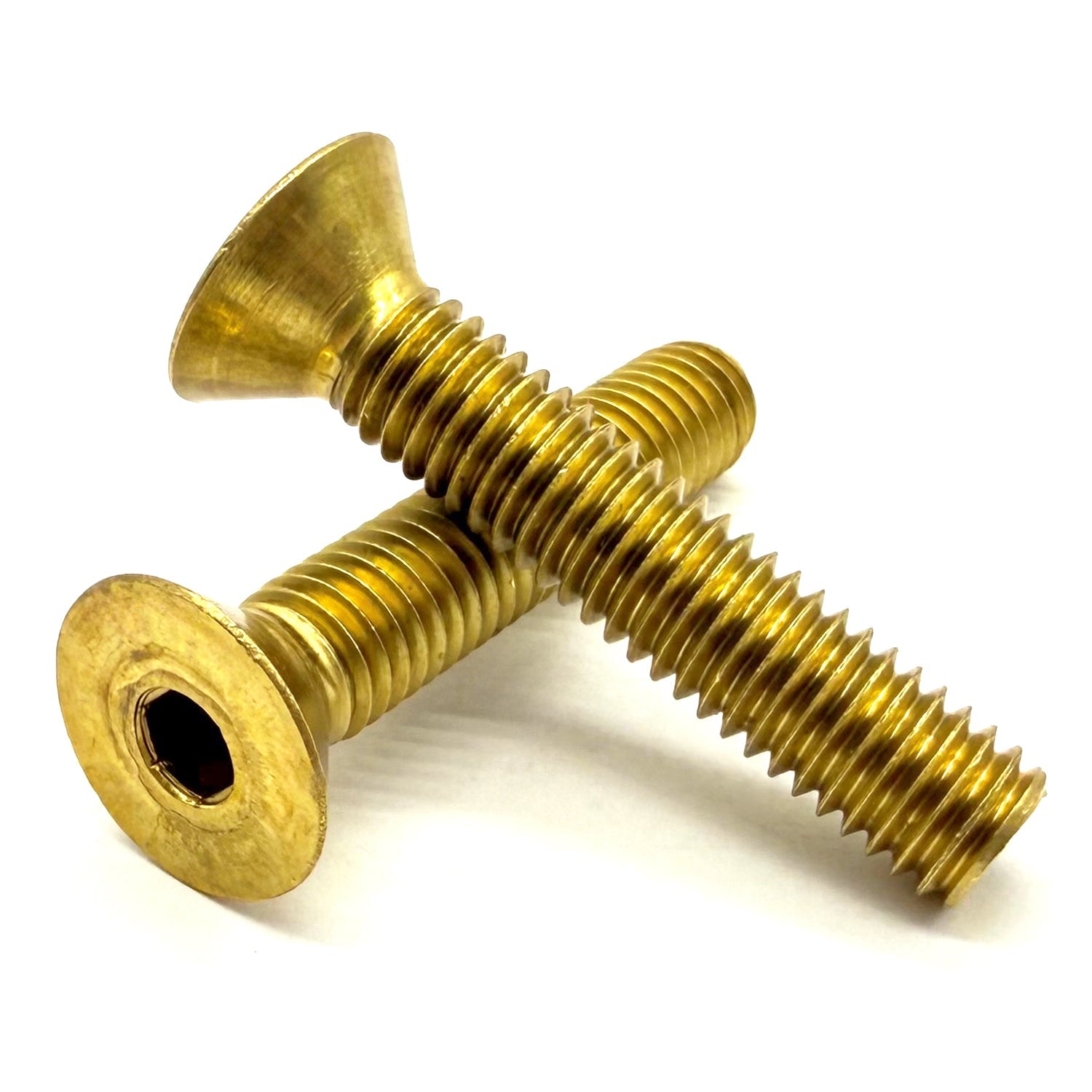 #4-40x1/4" Brass Flat Head Socket Cap Screw