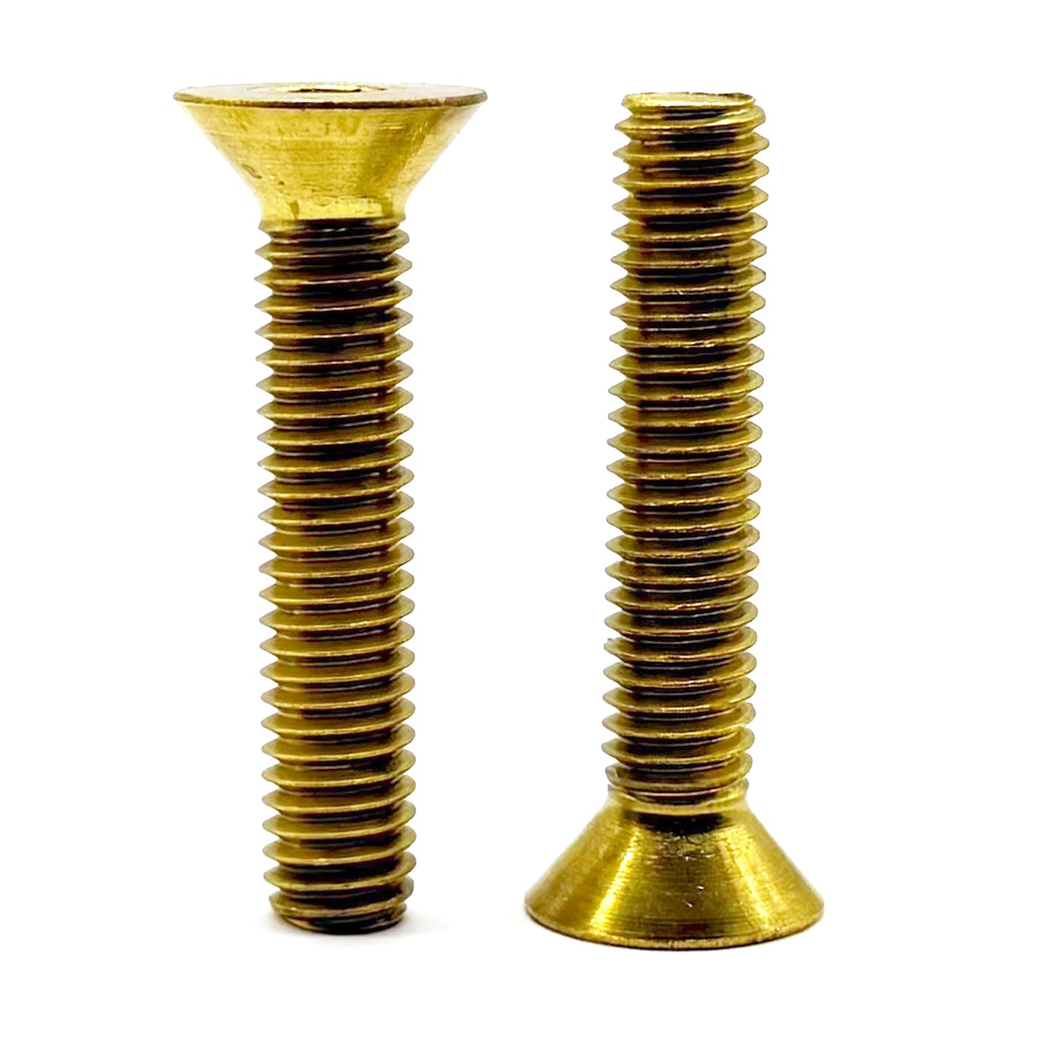 #6-32x5/8" Brass Flat Head Socket Cap Screw