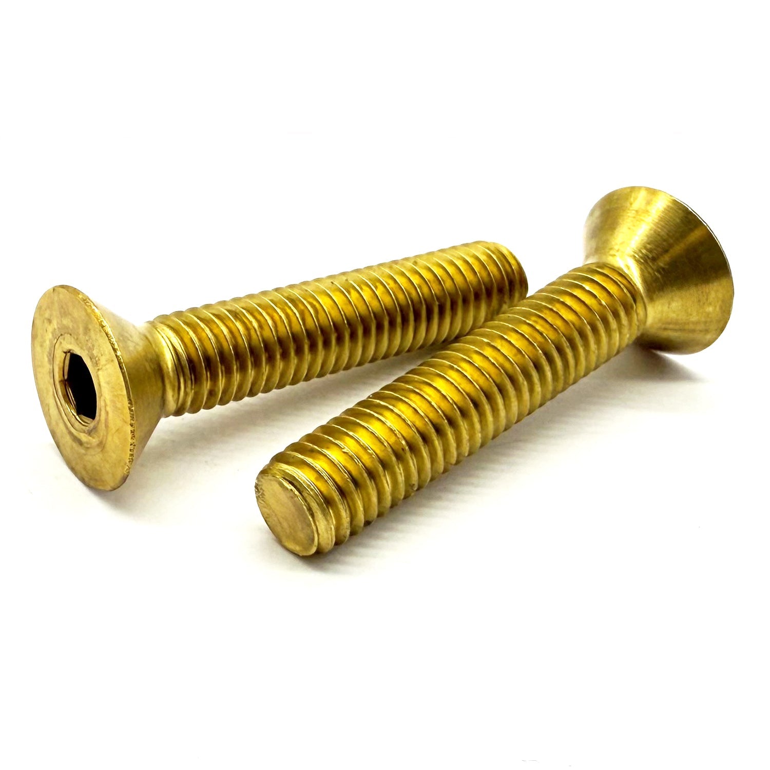 #2-56x3/16" Brass Flat Head Socket Cap Screw