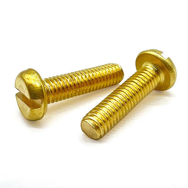 #6-32x1/4" Brass Slotted Fillister Machine Screws