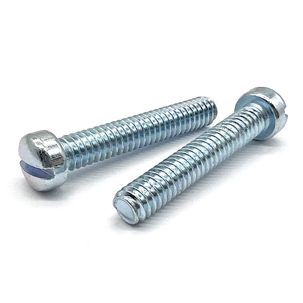 #6-32x1/2" Slotted Fillister Head Machine Screws Zinc Clear