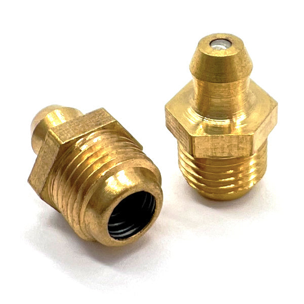 M8-1.0 Zerks Grease Fitting Straight Hydraulic Brass