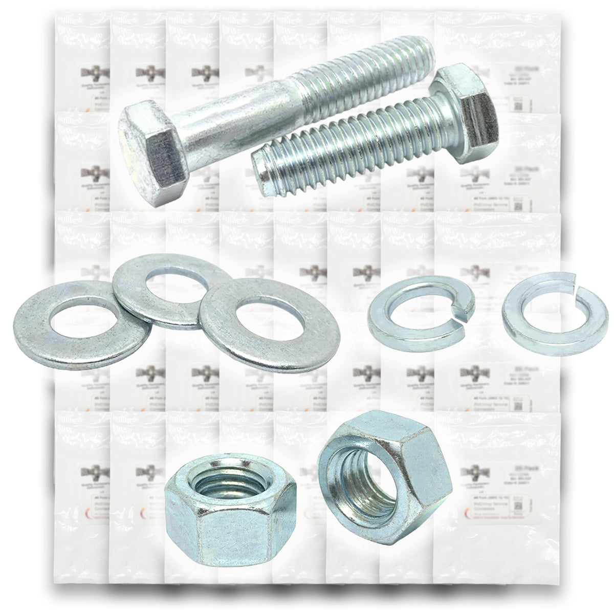 3/8"-16 Coarse Grade 5 Hex Cap Screws, Nuts, & Washers - 754 PCS