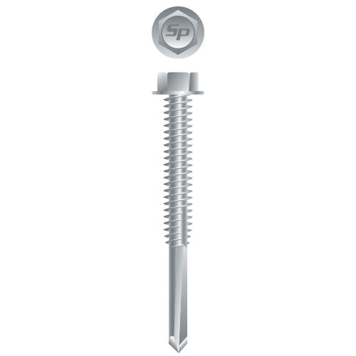 #1/4 Strong-Point Hex Washer Head 1/4-20 x 6, Strong-Shield