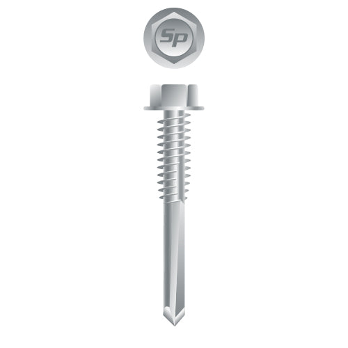 #12 Strong-Point Hex Washer Head 12-24 x 1-1/2, Strong-Shield