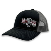 Black & Gray BoltsandNuts.com Adjustable Embroidered Logo Hat