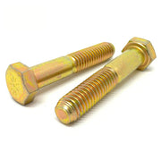 3/4"-10x5-1/2" Hex Cap Screws Grade L-9 Bolts USA Zinc Yellow