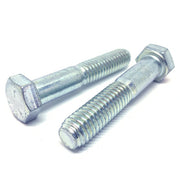 5/8-11x3-3/4" Hex Cap Screws Grade 5 Bolts Zinc Clear