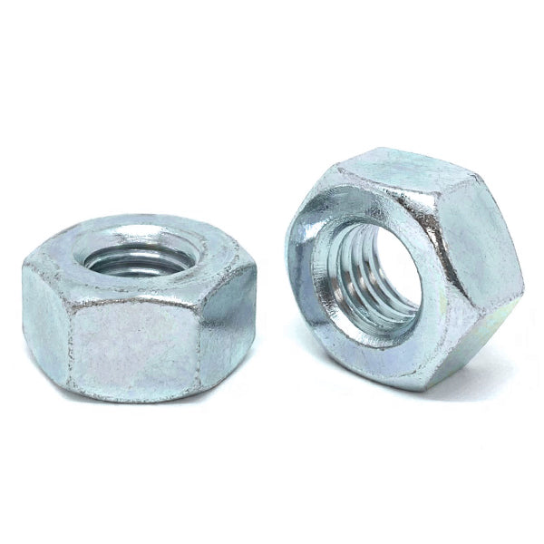 1/4"-20 Grade 2 Heavy Hex Nuts Zinc Clear