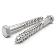 1/4-10x2-1/2" 18-8 Stainless Steel Hex Lag Screws