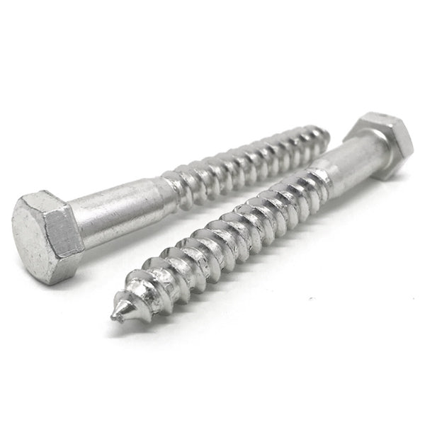 1/4-10x2-1/2" 18-8 Stainless Steel Hex Lag Screws