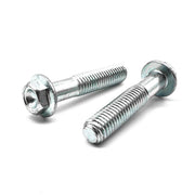 M8-1.25x40 Hex Flange Bolt Bowl Head Off Road Moto Hardware Zinc