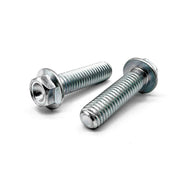 M8-1.25x20 Hex Flange Bolt Bowl Head Off Road Moto Hardware Zinc