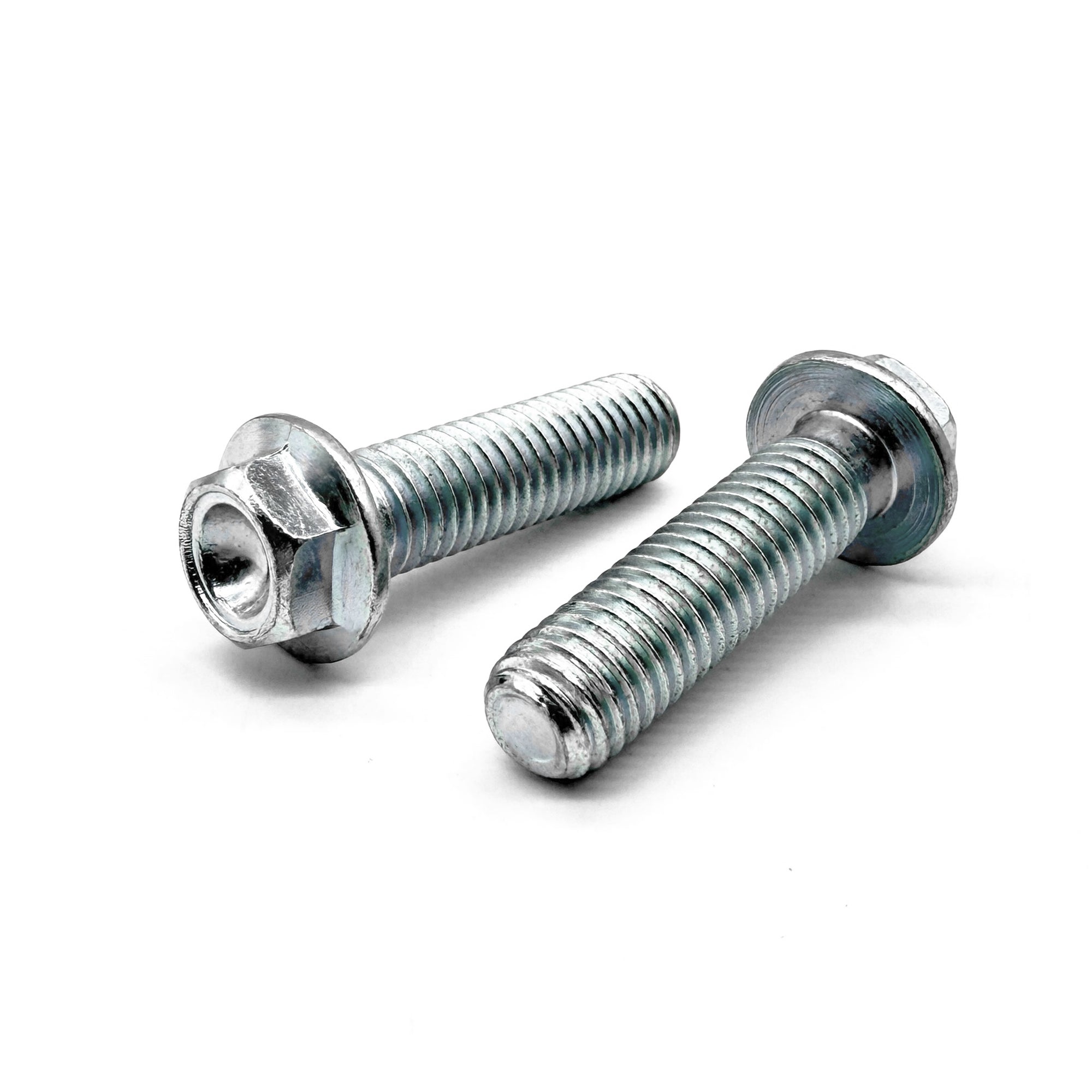 M8-1.25x30 Hex Flange Bolt Bowl Head Off Road Moto Hardware Zinc