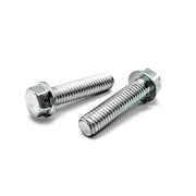 M6-1.0x12 Hex Flange Bolt Smooth Head Off Road Moto Hardware Zinc