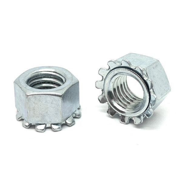 M3-0.5 Class 8 Hex K-Lock Nuts Zinc