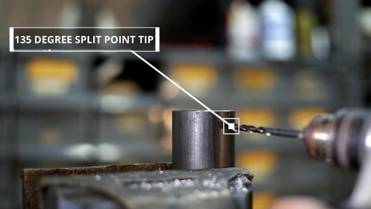 9/32" HSS Black & Gold KFD Split Point Jobber Length Drill Bit Killer Force Drill Bit