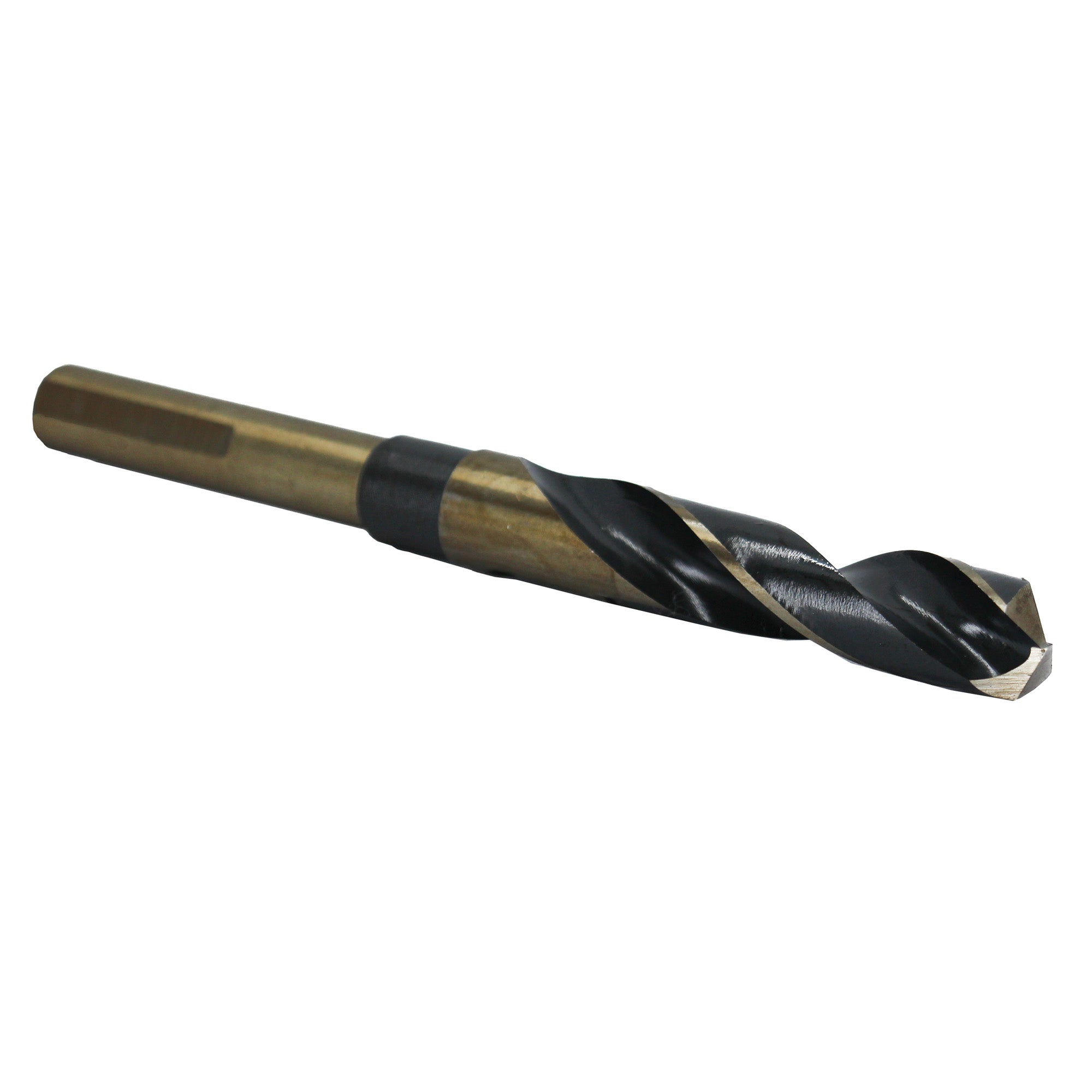 41/64" HSS Black & Gold Drill Bit with Reduced 1/2" 3-Flat Shank, Contractor Series