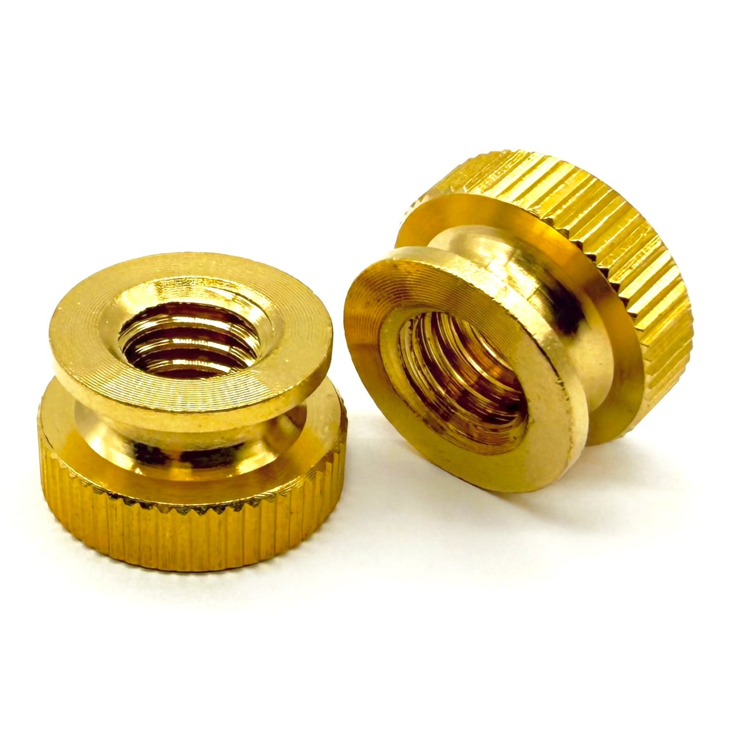 #10-32 Brass Knurled Thumb Nut