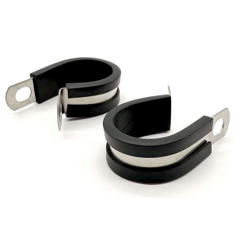 1-3/4" Stainless Steel Rubber Insulated Medium Duty Cable Clamp