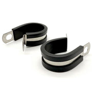 3/4" Stainless Steel Rubber Insulated Medium Duty Cable Clamp