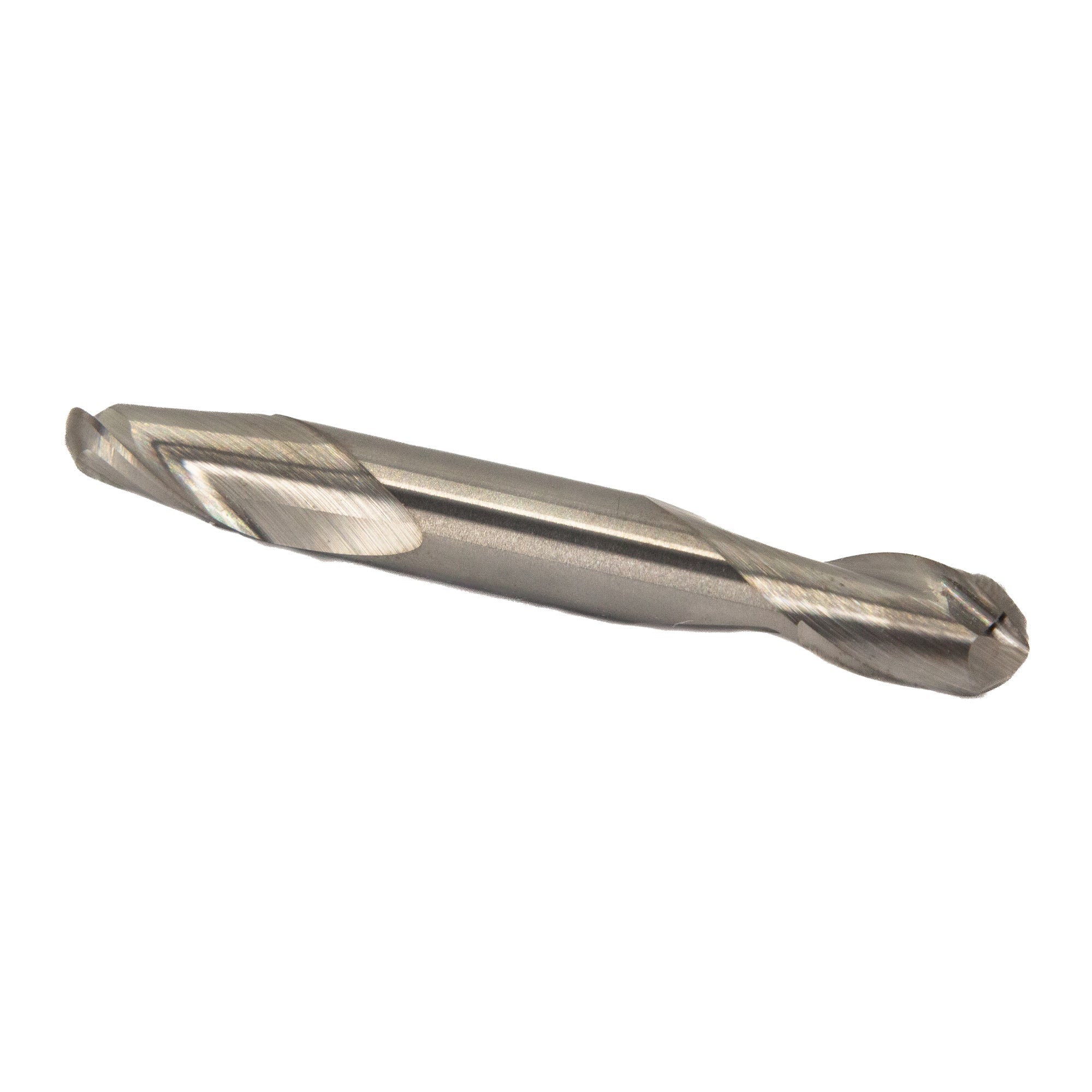 3/8" Carbide 2 Flute Double End Stub Ball End Mill