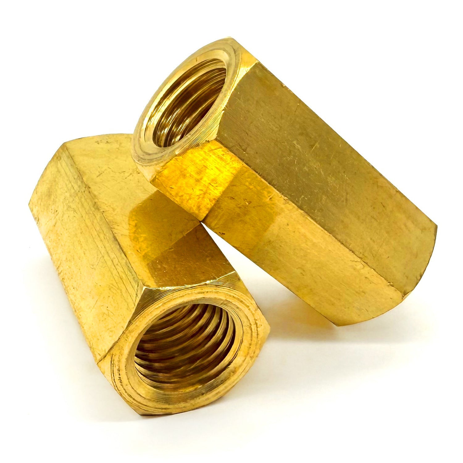 1/2"-13 X 1-1/4" Brass Coupling Nut