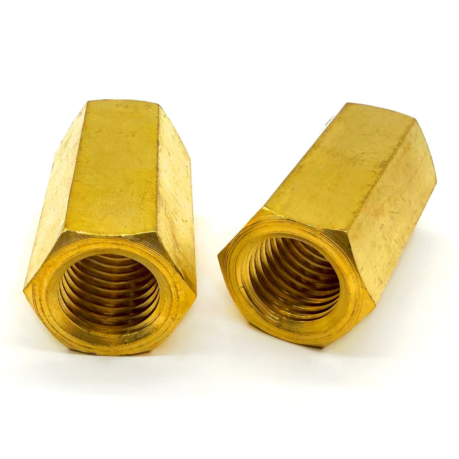 5/16"-18 X 1" Brass Coupling Nut
