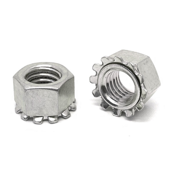 1/4"-20 Stainless Steel K Lock Keps Nuts