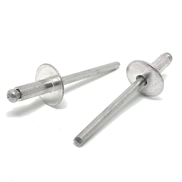 3/16" Dia 1/4" - 3/8" (66)  Grip - Oversized Head Blind Rivets Stainless/Stainless Steel Mandrel