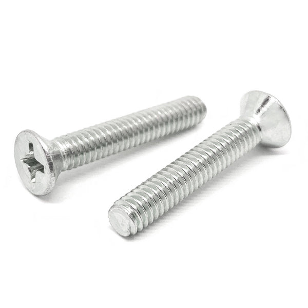 1/4"-20x2" 316 Stainless Steel Phillips Flat Head Machine Screws