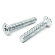 #6-32x3/4" Phillips Flat Head Machine Screws Steel Zinc