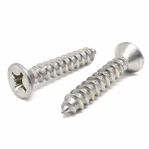 #6x1-1/2" Stainless Steel Phillips Flat Head Type A Self Tapping Screws