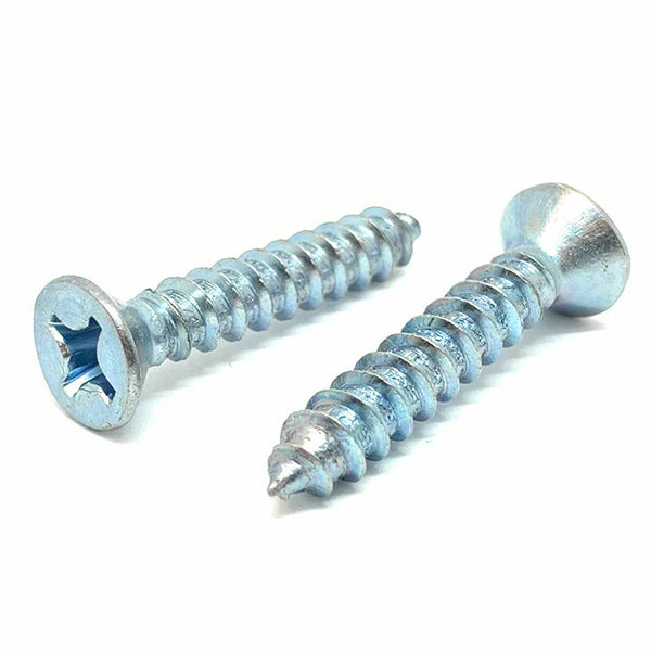 #8x1/2" Phillips Flat Head Type AB Self Tapping Sheet Metal Screws Zinc