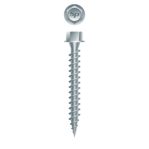 #9 Hi-Strong-Point Hex Washer Head 9-15 x 1-1/2, Type 'S', Strong-Shield