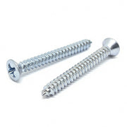 #8x2" Phillips Oval Head Type AB Self Tapping Sheet Metal Screws Zinc